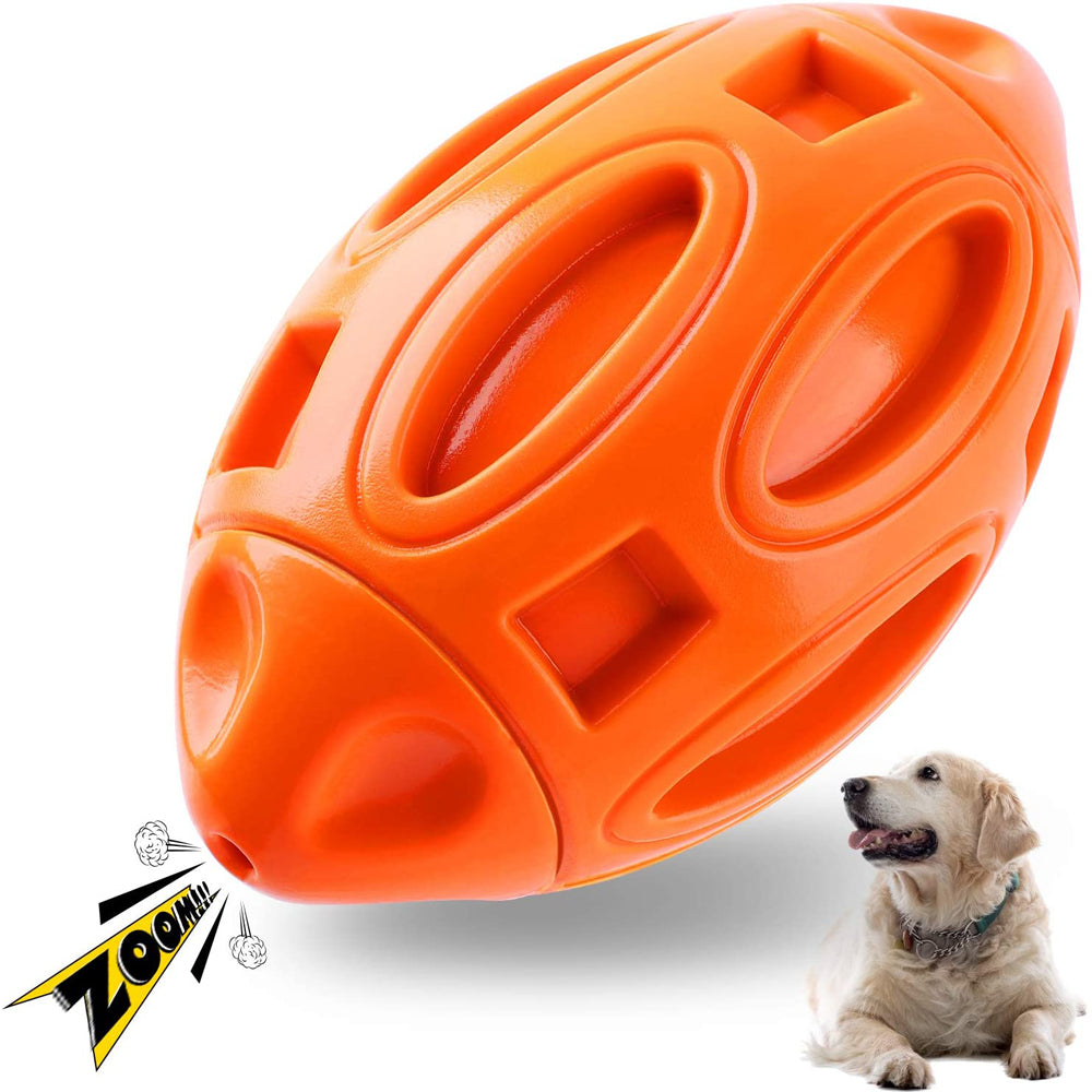 QUMY Squeaky Dog Toys Football - QUMY