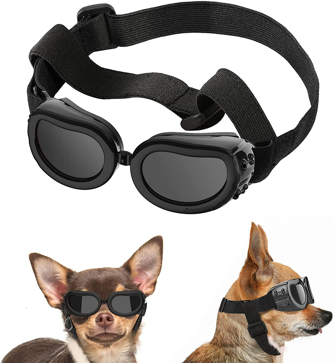 Dog Sunglasses Small Breed, Uv Protection Small Dog Goggles, Wind Dust  Proof Small Goggles With Adjustable Straps, Dog Sunglasses Goggles