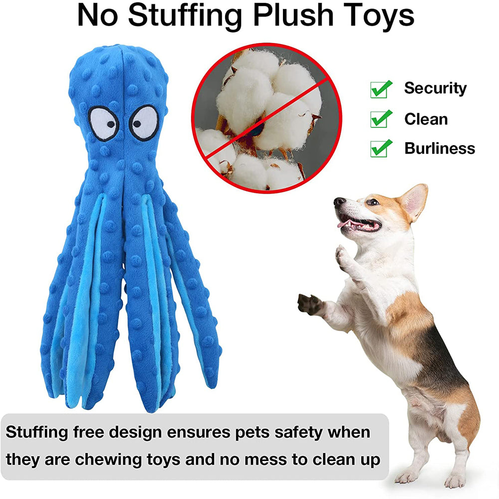 QUMY Dog Octopus Squeaky Toys - QUMY