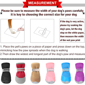 QUMYPET 4PCS Small Breed Dog Boots Hot Weather - QUMY