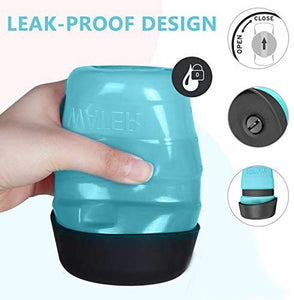 dog water bottle with bowl