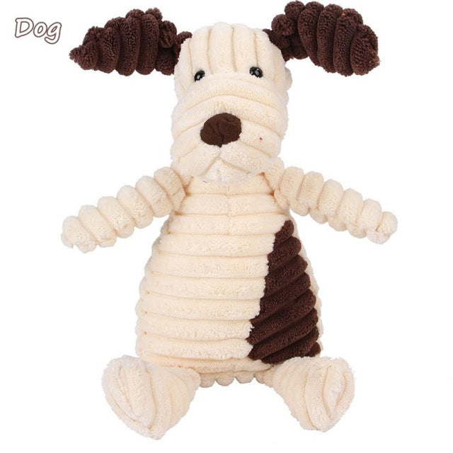 QUMY Dog Toys Animal Shape Squeaky - QUMY