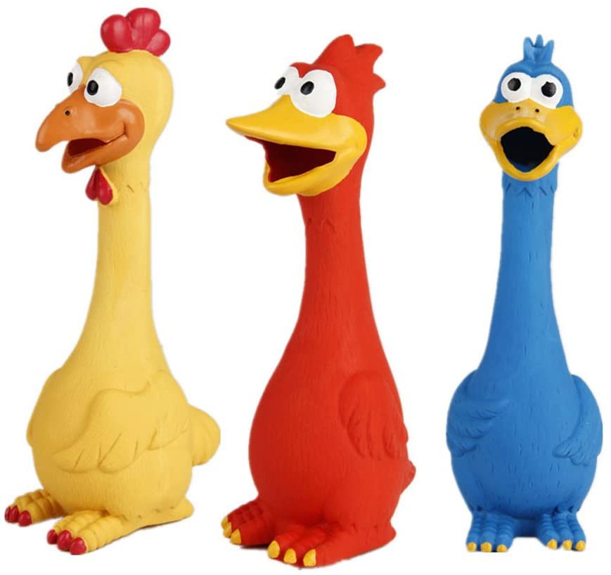QUMY Chicken Squeaky Dog Toys - QUMY