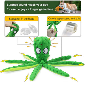 QUMY Dog Octopus Squeaky Toys - QUMY