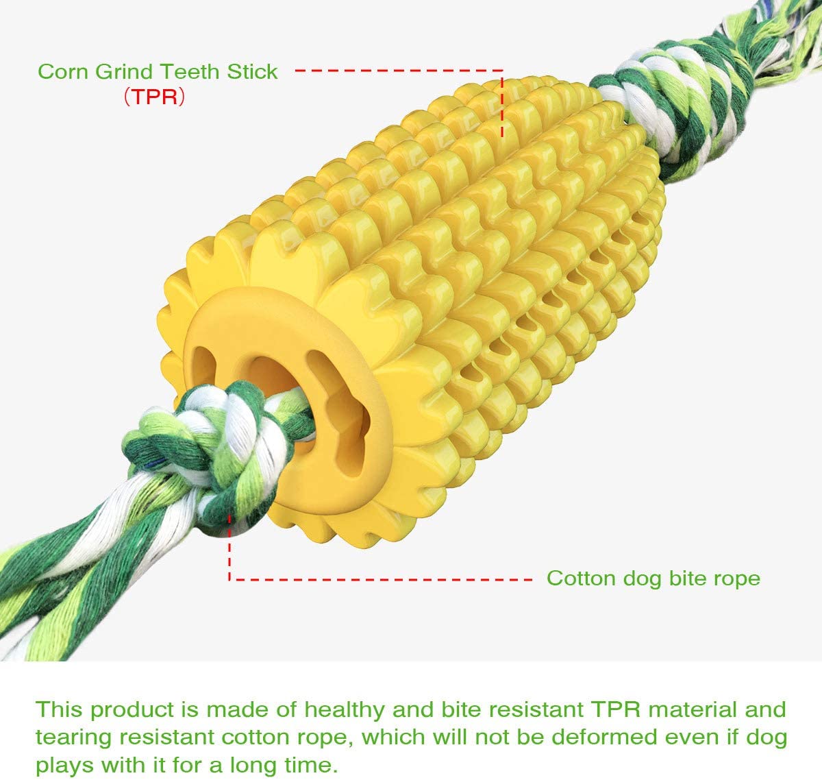 QUMY Dog Chew Toys Corn - QUMY