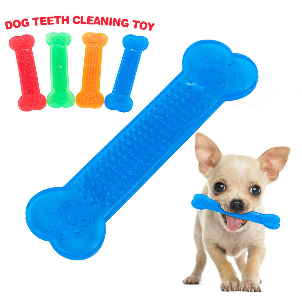QUMY Pet Dog Chew Rubber Bone Toy - QUMY