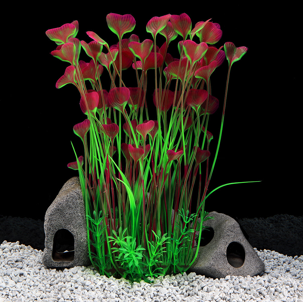 QUMY 15.7 Tall Aquarium Plants Plastic